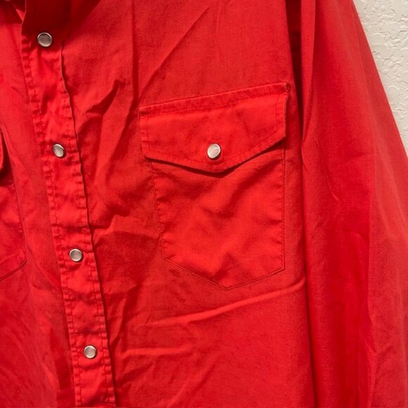 Vintage High Noon Western Shirt-Pearl Snap RED Men's Medium - Picture 9 of 9